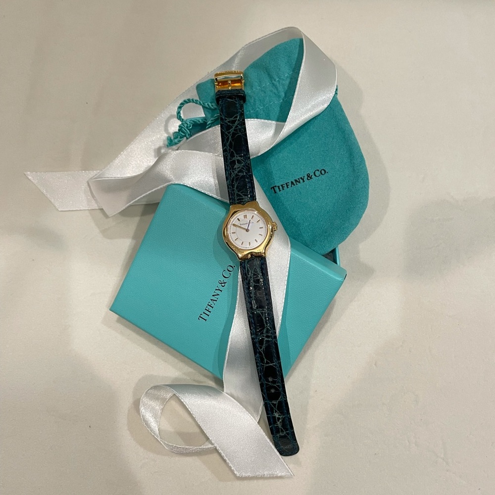 Tiffany & Co. Tesoro 18k Gold Quartz Watch.